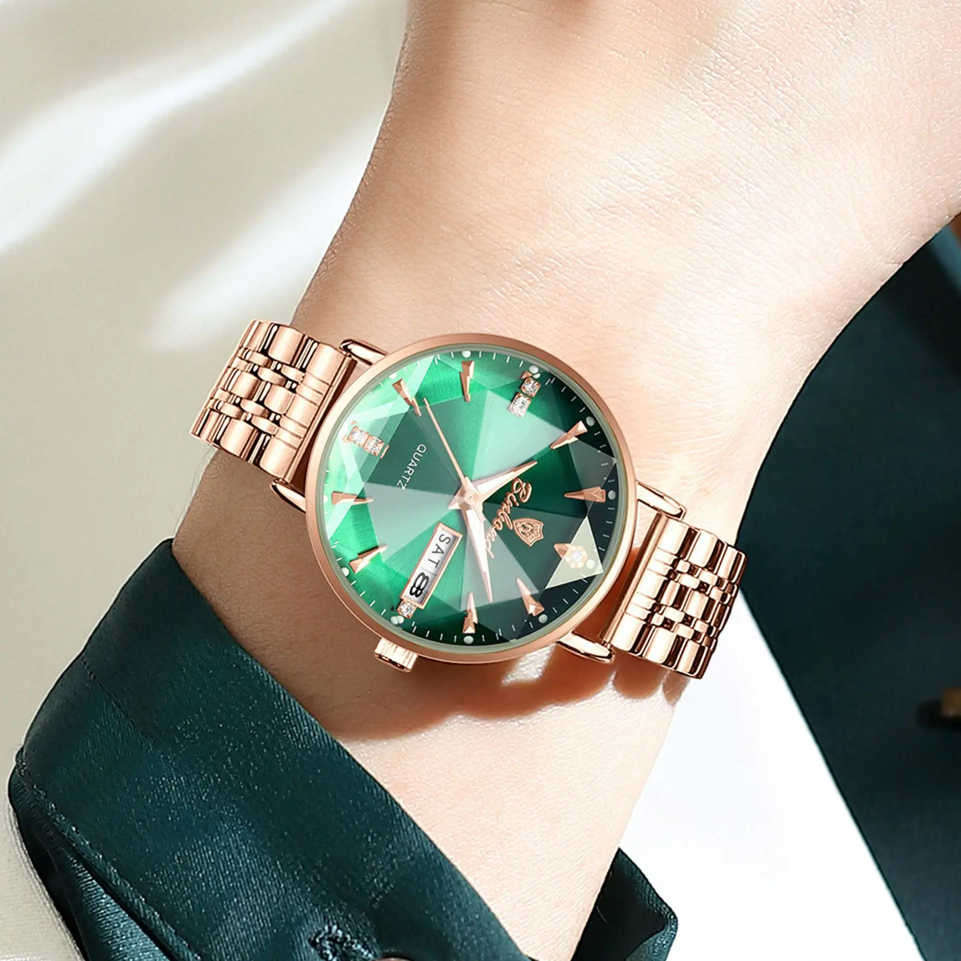 ZH153 Orologio da donna per il tempo libero e la moda Orologio da polso al quarzo sportivo da lavoro con specchio di diamanti Orologio di lusso leggero Regalo, orologi da donna