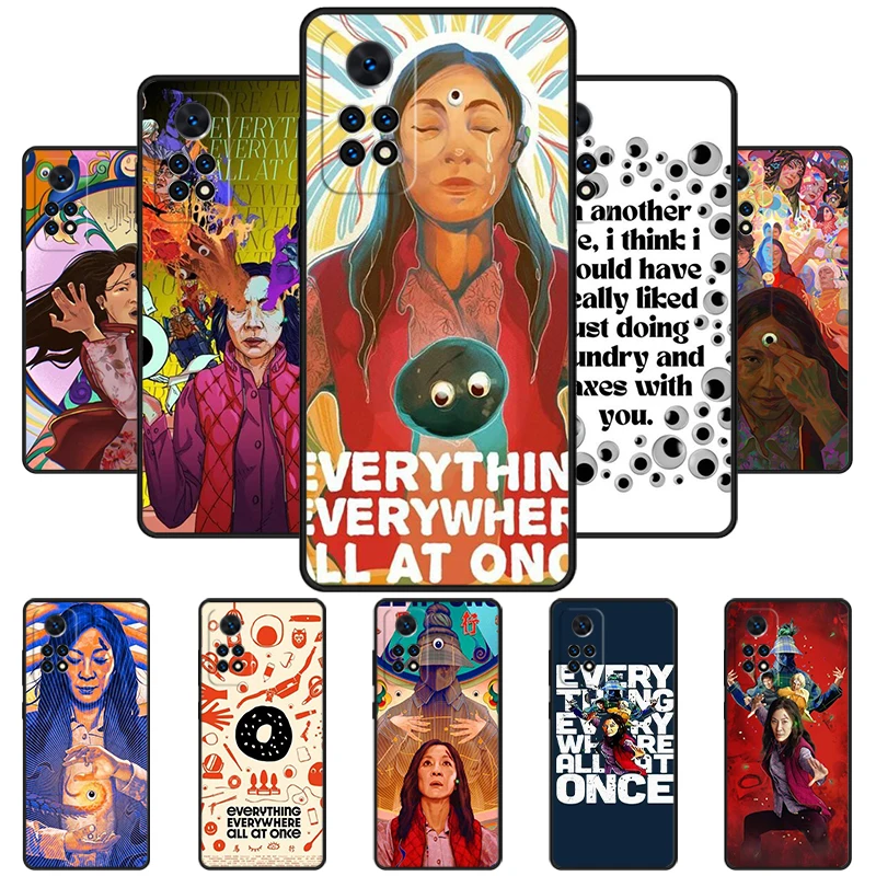 Everything Everywhere All at Phone Case For Redmi Note 11 EPro 11S 10 10T 9S Promax 8 Pro Xiaomi Mi 10 11 12X 12S Ultra Cover