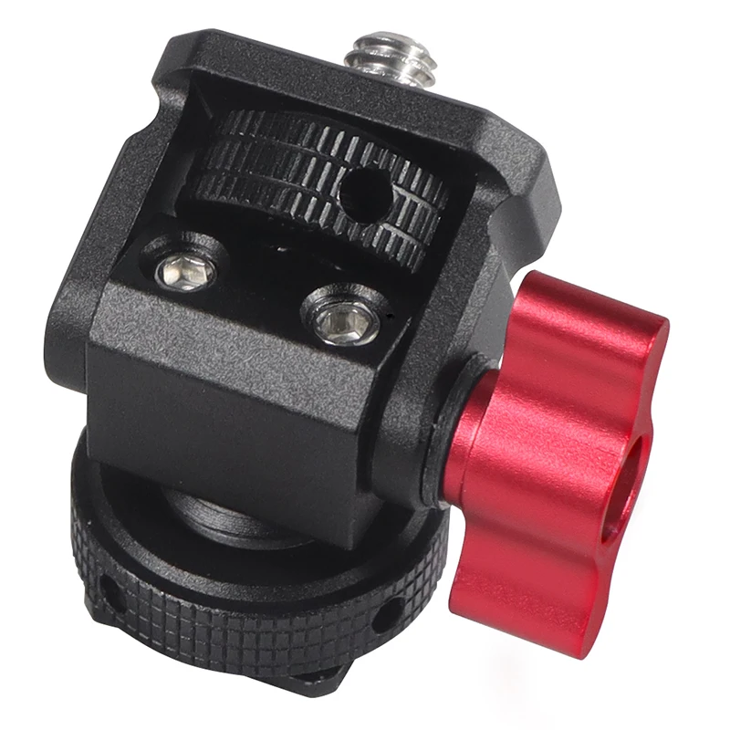 Monitorständerhalter, EVF-Halterung mit Kaltschuh, 1/4 Zoll Schraube, ARRI-Positionierungsstift, 3/8 Zoll Loch, für DSLR-Kamera, Feldblitzlichthalterung – Detail 27