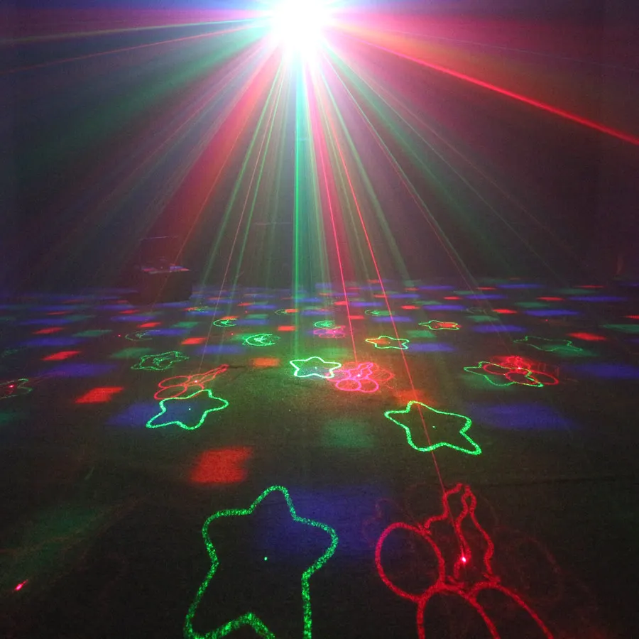 ESHINY 60 Patterns Battery DJ Disco Light Party R&G Laser Projector RGB LED Magic Ball Bar Dance Room Stage Effect Lamp USB F2N6