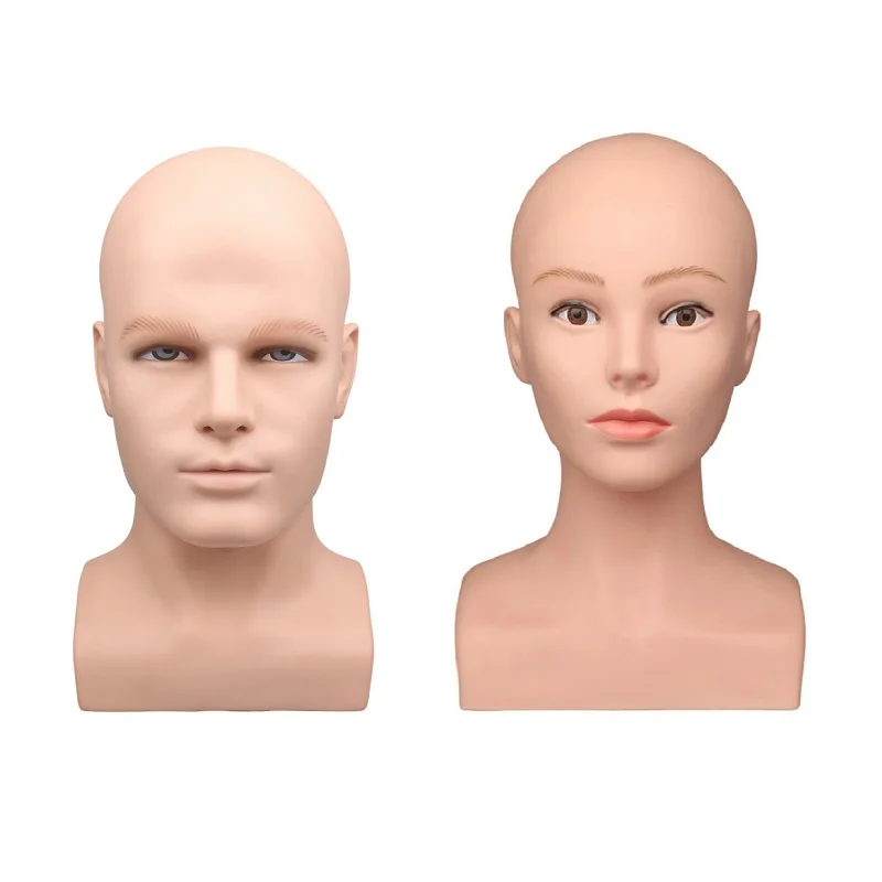 

Male/Female PVC Mannequin Head with Shoulder Display For Hat Wig Mask Head Model Bracket