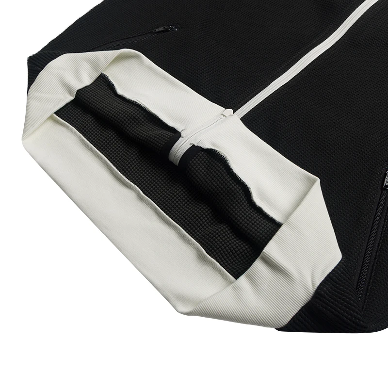 سترة أديداس الأصلية للرجال والنساء، ملابس عصرية للزوجين، سترة محبوكة كاجوال بياقة واقفة Kc2619