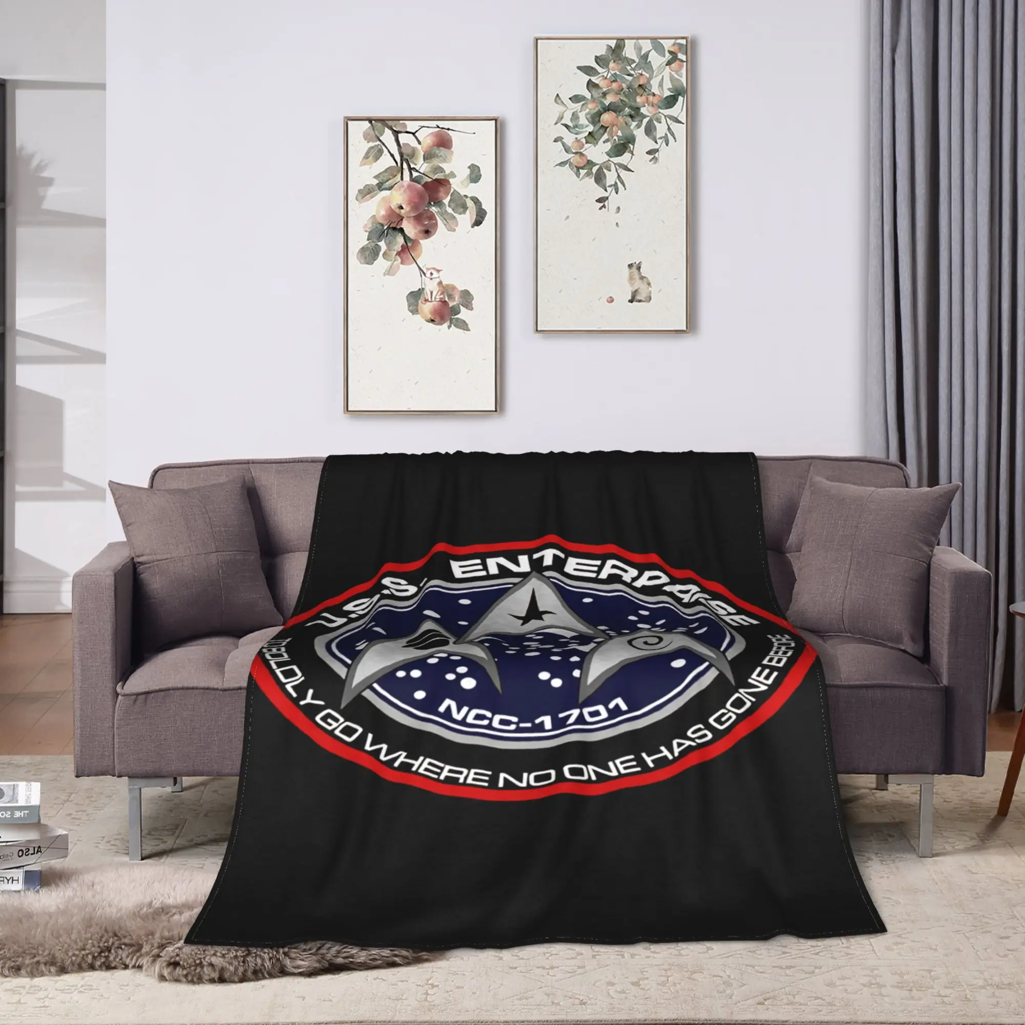 S-Star T-Trek Ship Movie  Blanket  Camping Flannel Throw Blanket For Couch Bed Super Warm Customized Quality Bedspread Gift
