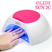 LINMANDA SUN2C lámpara UV para uñas 48W secador de esmalte de Gel luz para pedicura lámpara para manicura máquina secadora de Gel para decoración de uñas lámpara LED para uso en salón