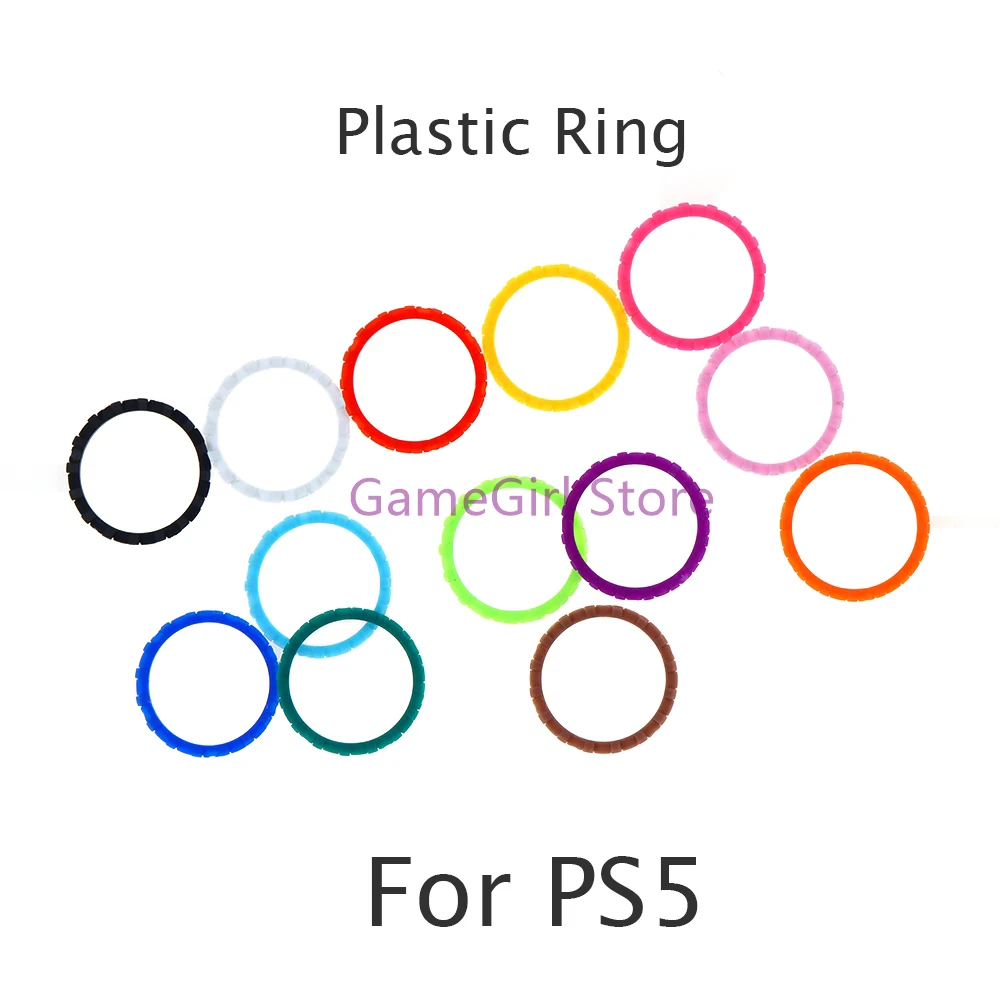 

10pcs Plastic Accent Thumbstick Rocker Rings For Playstation 5 PS5 Controller Replacement Accessories