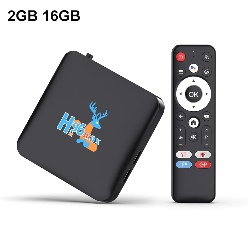 Android TV Stick 14.0 Con 4K Ultra HD - Amlogic S905L3 Quad-Core, 2GB RAM, 16GB ROM, WiFi 6, BT 5.2, HDR10+, AV1, Telecomando Vocale