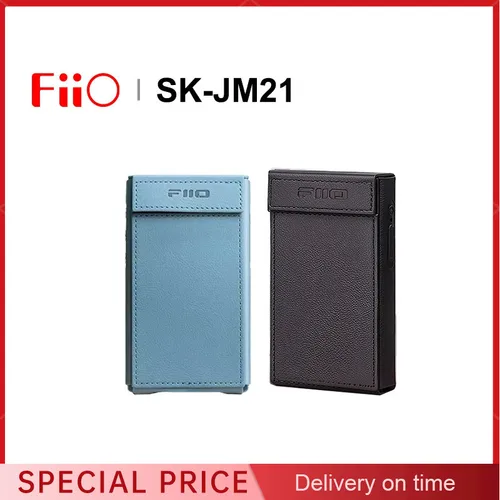 FiiO SK-JM21 Funda protectora de cuero o Protector de pantalla de vidrio templado para reproductor de música FIIO JM21 película templada