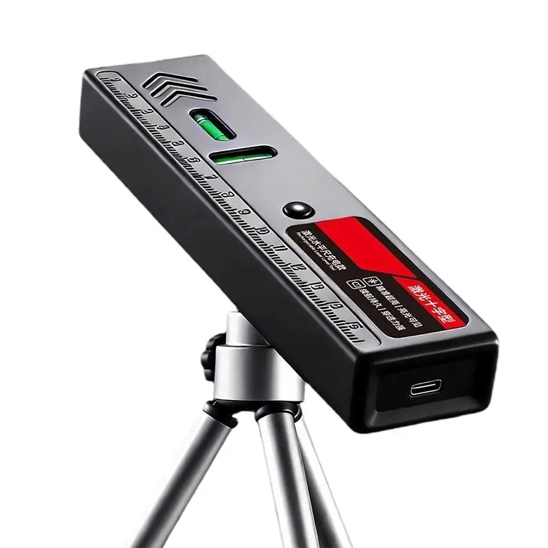Green Cross Line Laser Level with Strong Magnet High Precision Leveling Tool Type C Rechargeable for Home Renovation Set