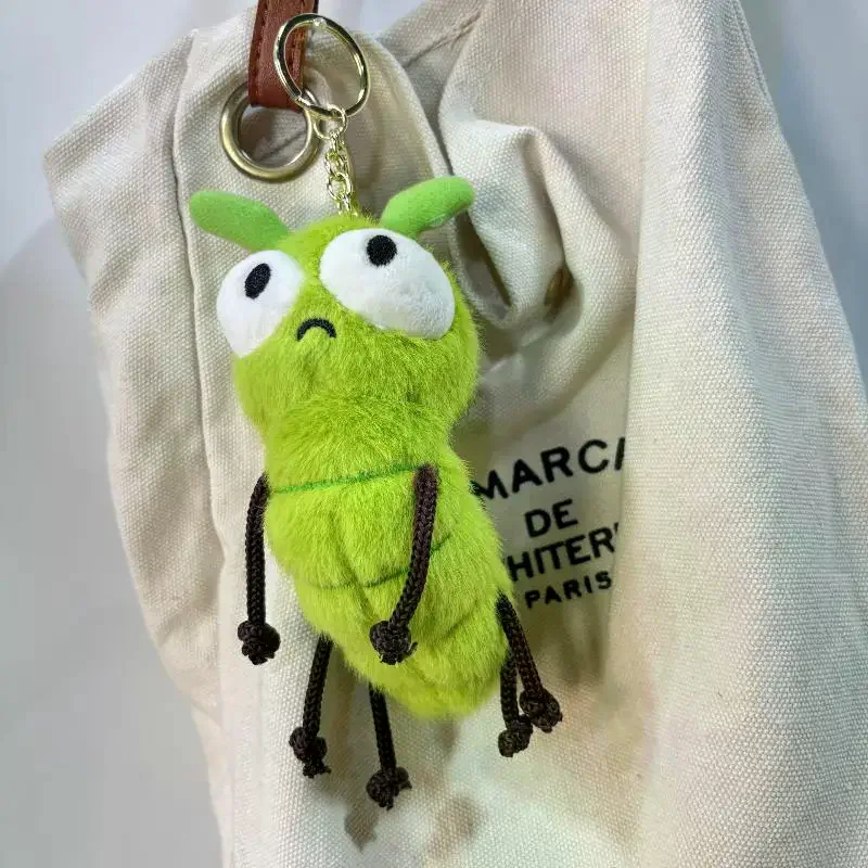 لطيف الكرتون الإبداعية الحشرات البعوض اليرقات الصراصير أفخم المفاتيح دمية قلادة Kawaii ظهره حلية الديكور