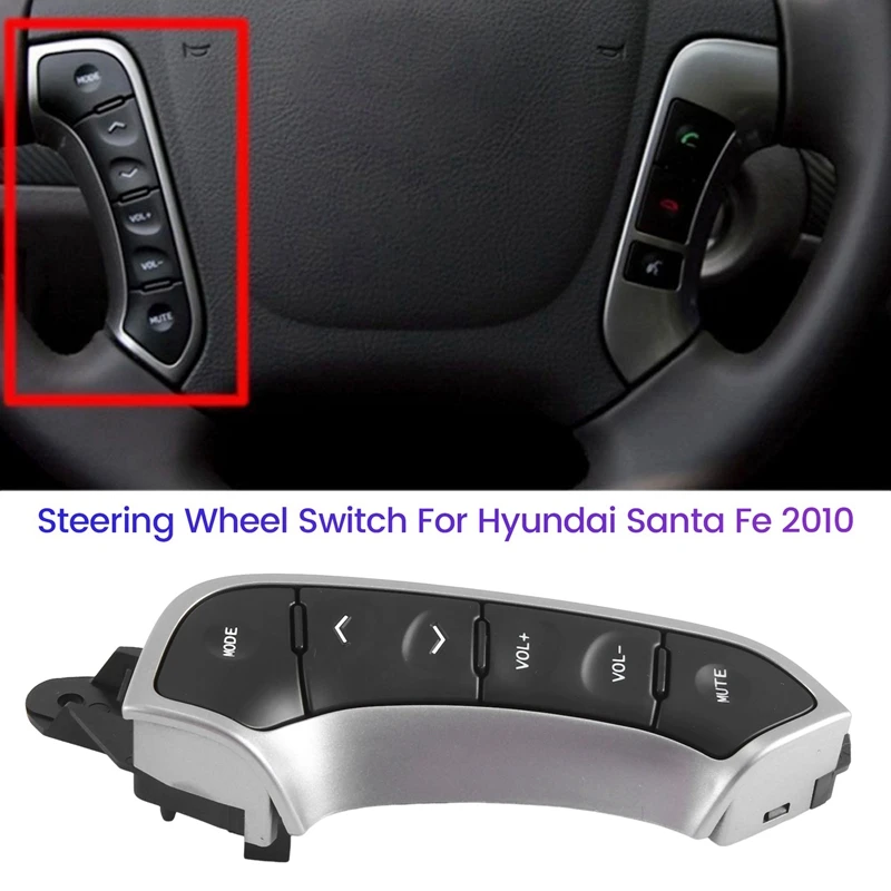 96710-2B000BS Control Switch Remote Control Switch Car Steering Wheel Control Switch LH For Hyundai Santa Fe 2010