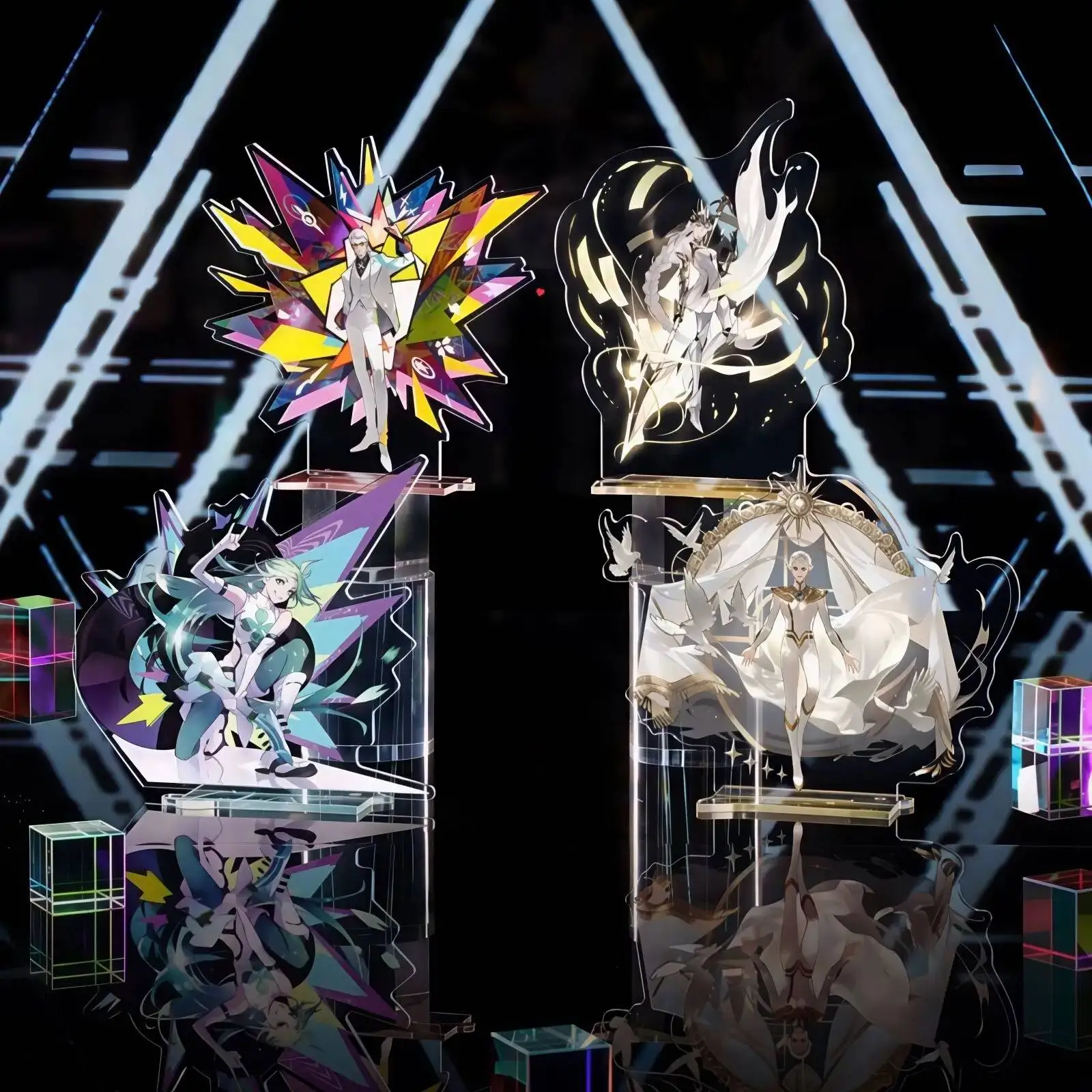 

Anime Acg TO BE HERO Acrylic Keychains Character Stand X Loli Lucky Cyan Ghostblade Cosplay Desk Display Fans Gifts
