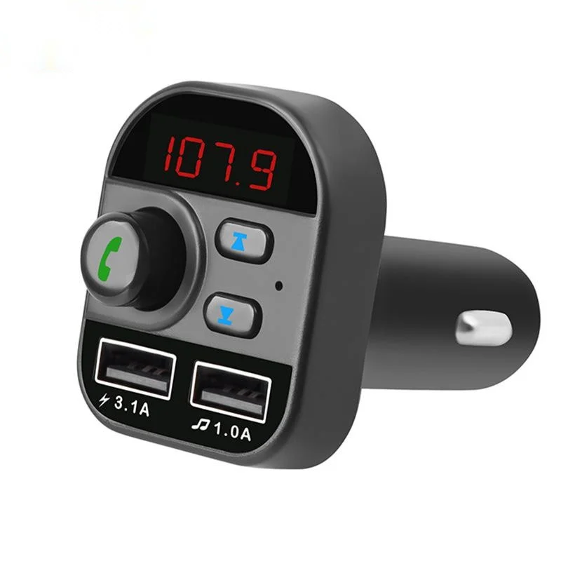 805E Автомобильный Bluetooth 5,0 FM-передатчик Беспроводной адаптер Микрофон Аудиоприемник Автоматический MP3-плеер 3.1A Двойной USB Быстрое зарядное устройство