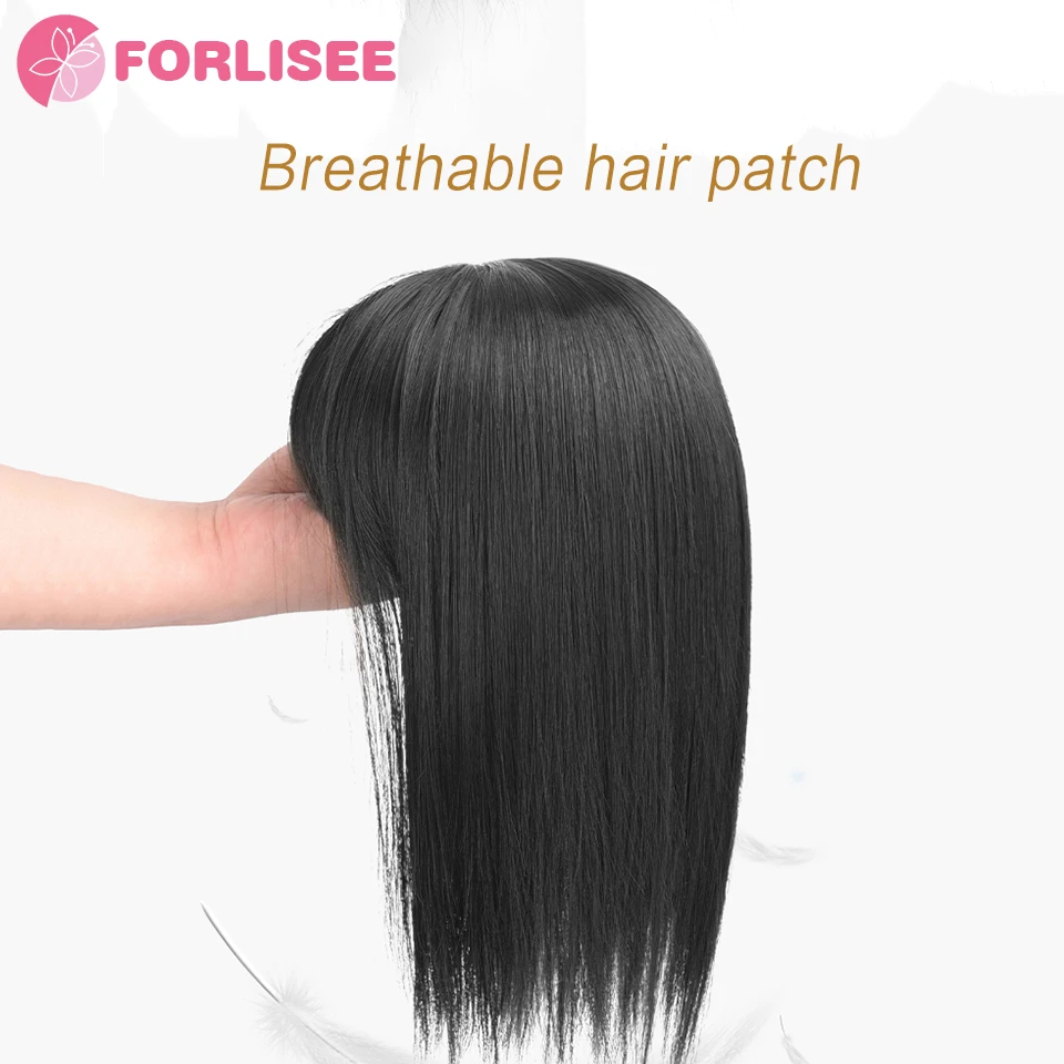 FOR Synthetic Top Of The Head Covered With White Hair Wigs Invisible And Traceless Hair Increase Fluffy And Natural Hair Patch