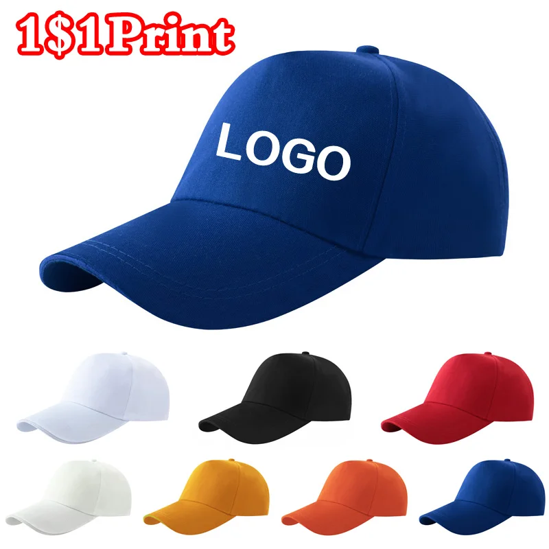 Customized logo for baseball cap men\'s and women\'s sun hat duckbill hat fashionable and personalized design with embroidery