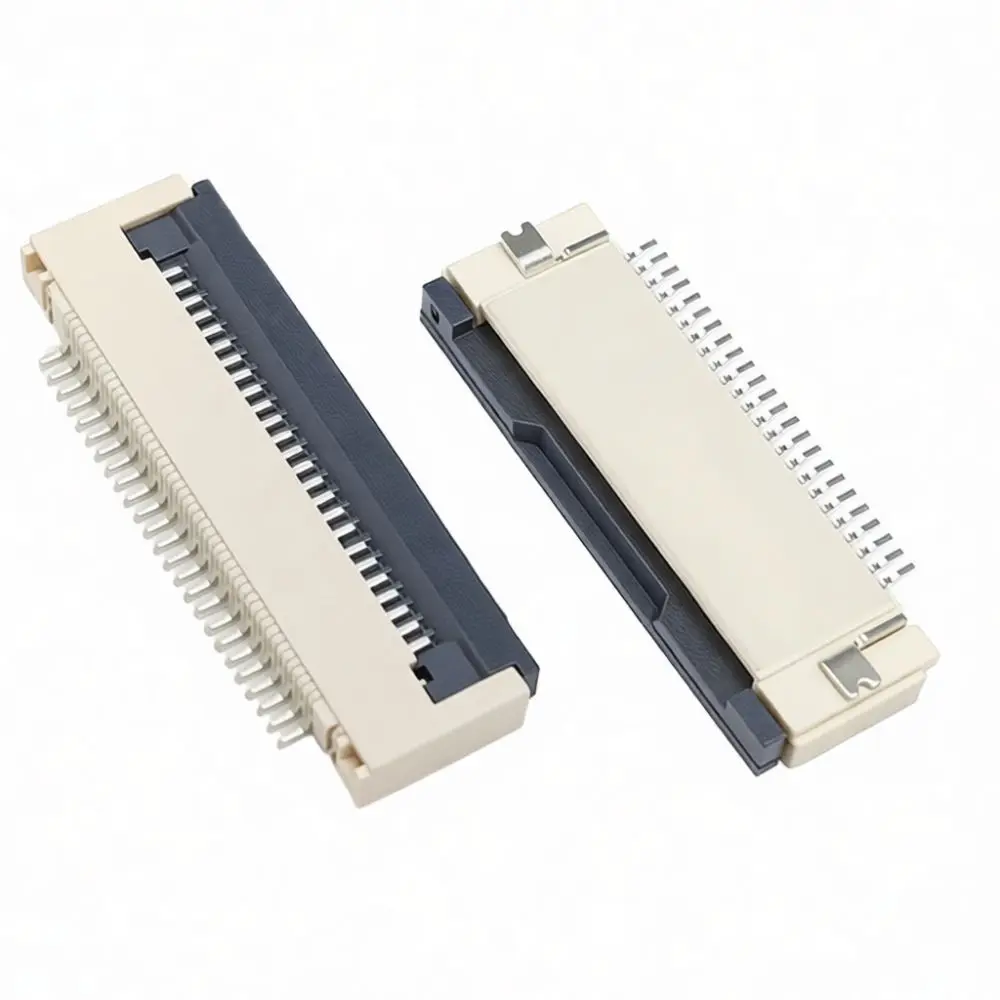 For Huayuanxin FPC Connector Socket 0 5mm 1 0mm Pitch Flip Bottom Flexible Cable Interface Electronic Maintenance Component