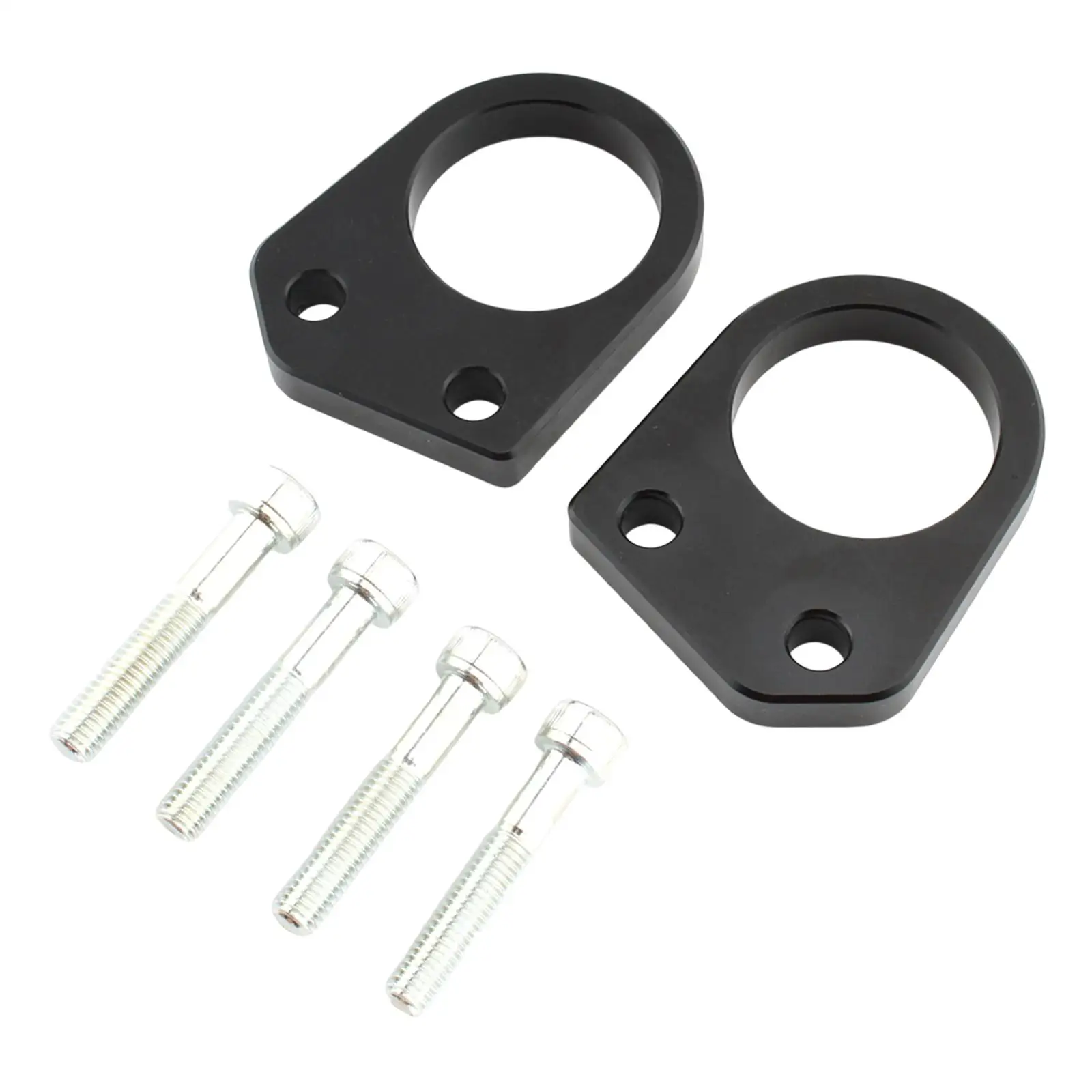 

2Pcs Motorcycle Handlebar Riser Spacer Clamp Accessories Black Durable Premium