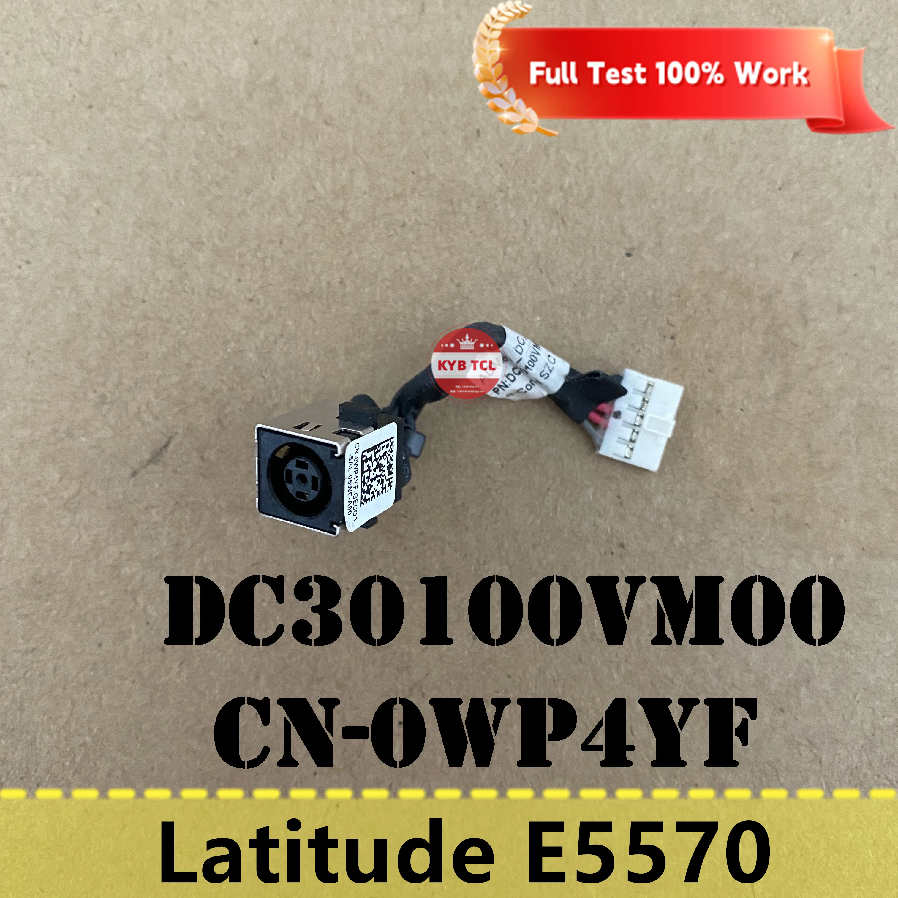 Dell Latitude E5570 connecteur d’alimentation pour ordinateur portable prise d’alimentation avec câble ordinateur portable DC30100VM00 CN-0WP4YF 0WP4YF WP4YF