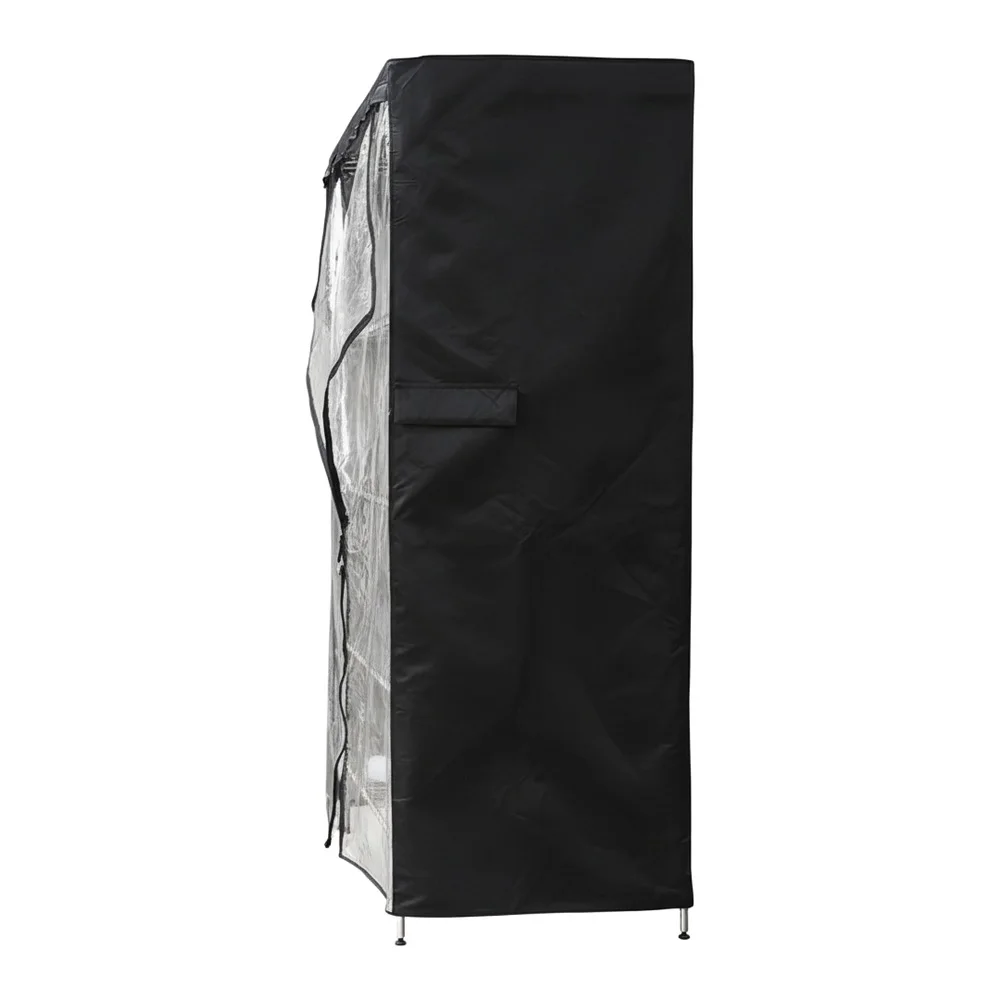 

420D Oxford Cloth Waterproof Cover for Outdoor Storage Rack Protects Against Dust Rain and UV Rays with Zipper