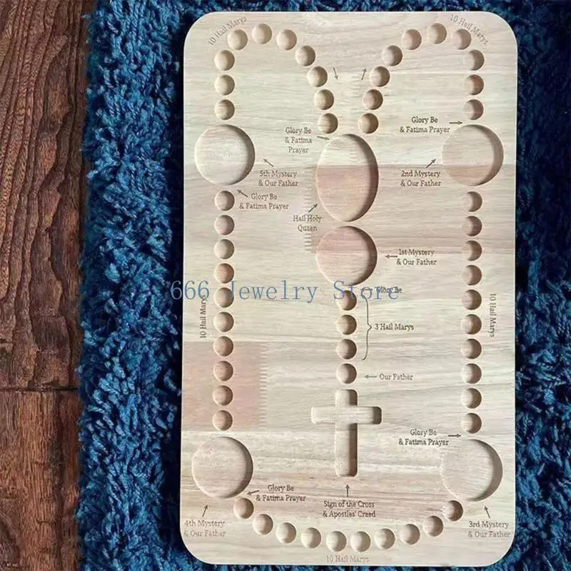 F2TD Necklace Beading Jewelry Organizer Tray DIY Jewelry Making Tray Bead Board Jewelry Finishing Tray DIY Rosary Necklace