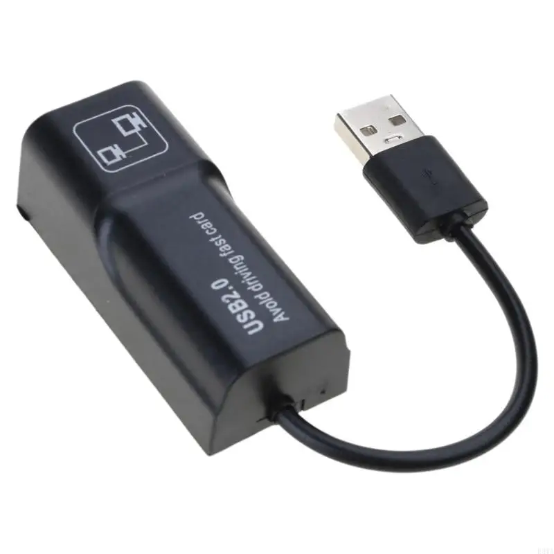 Bộ chuyển đổi USB sang Ethernet F3MA Bộ chuyển đổi mạng 10/100Mbps Bộ chuyển đổi mạng RJ45 sang USB 2.0 LAN Internet