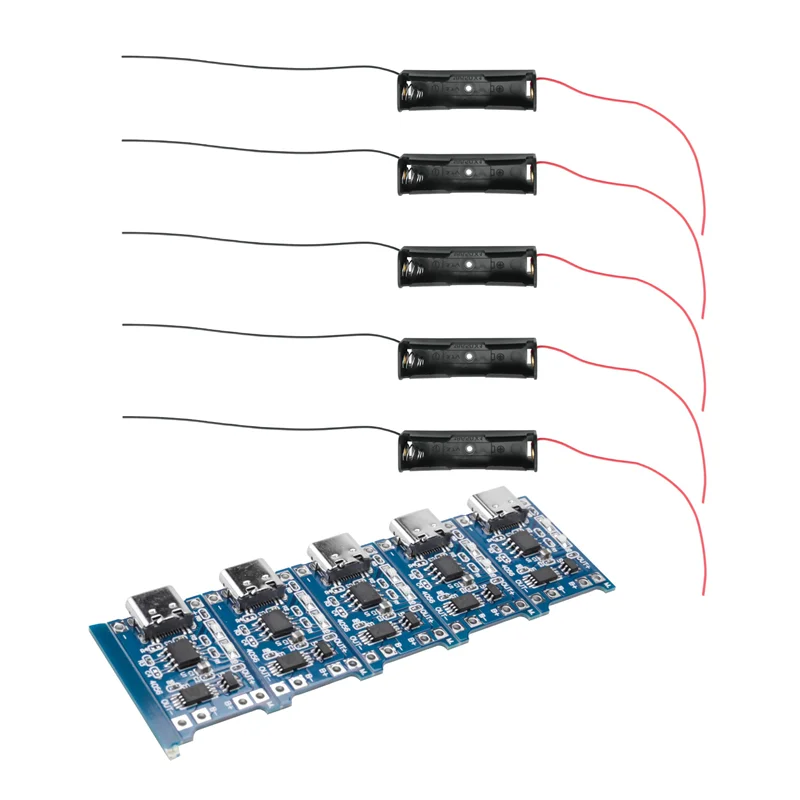 أفضل العروض TP4056 وحدة شحن نوع C USB بطارية ليثيوم شحن مجلس BMS 5 فولت 1A ليثيوم مايكرو USB وحدة شحن حماية