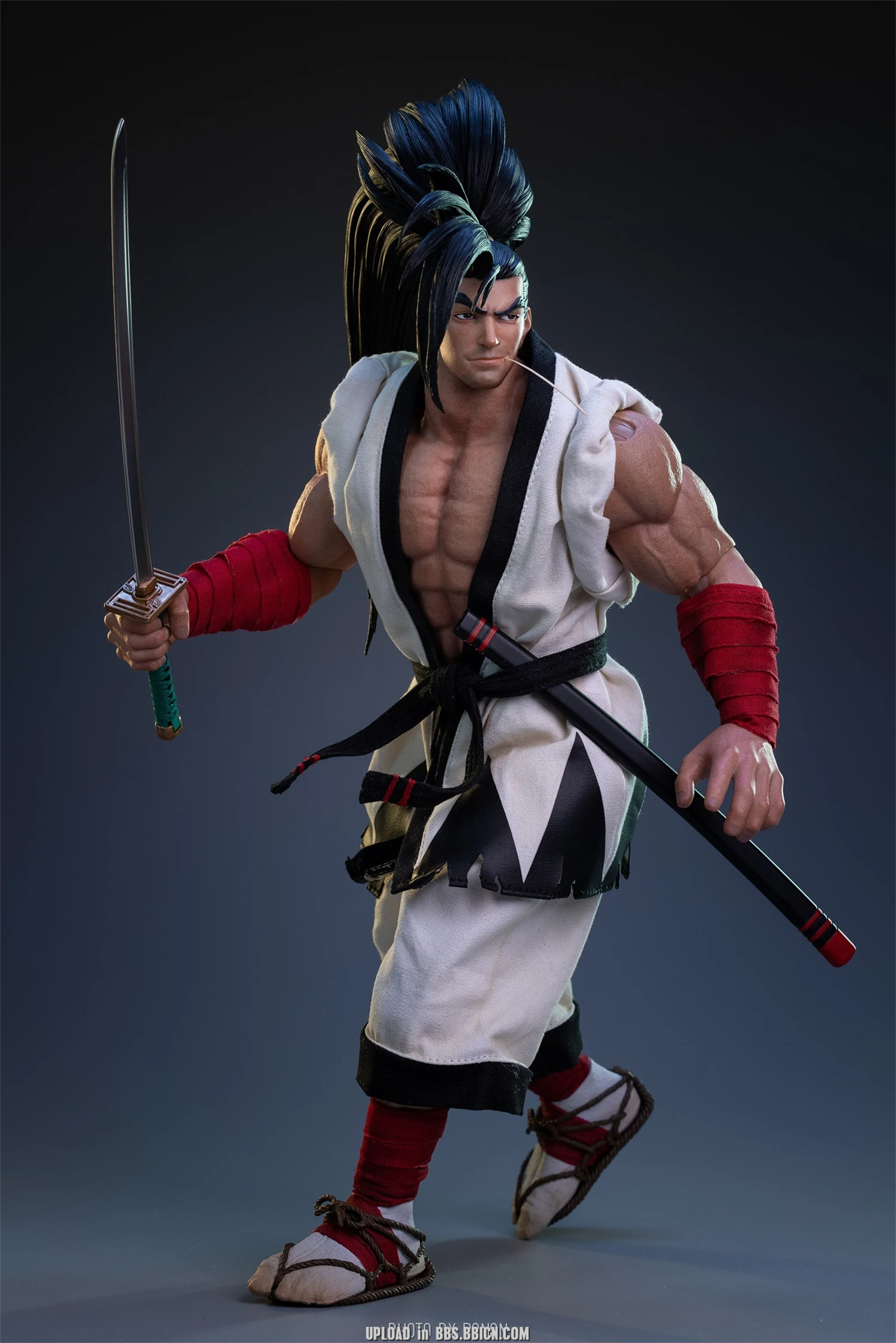 1/6 Scale TS-008 Japanese Male Soldier With Long Hair Ukyo Tachibana Model Collects 12-Inch Action Figure Body Doll Set 