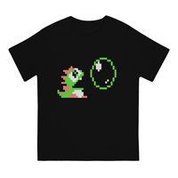 Popular Action Games Men's T Shirt Bubble Bobble Awesome Tee Shirt Short Sleeve Round Collar T-Shirts  Cotton Summer Clothing