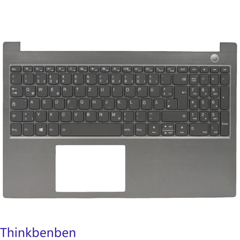 

DE German Mineral Gray Keyboard Upper Case Palmrest Shell Cover For Lenovo ThinkBook 15 IML IIL 5CB0W45218