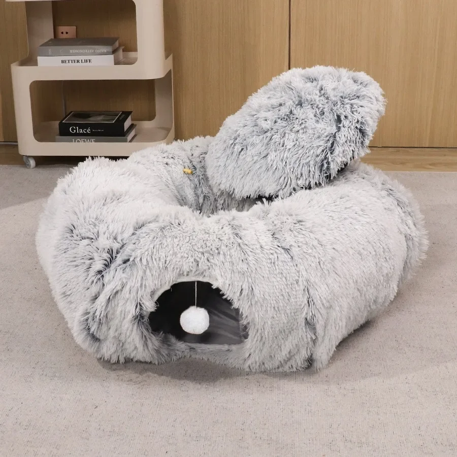Plush Tunnel Home Living Easy Assembly Sturdy Durable Premium Quality Stable Construction Heavy Duty Space Saving Comfortable