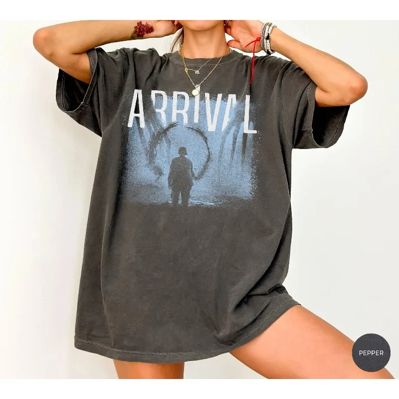Vintage Arrival Movie Shirt, Denis Villeneuve Graphic Tee, 90s Retro SciFi Movie Shirt, Alien Heptapod Shirt