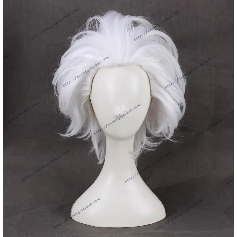 Ursula Cosplay Wig The little Mermaid White Short Heat Resistant Synthetic Hair Wigs   Wig Cap