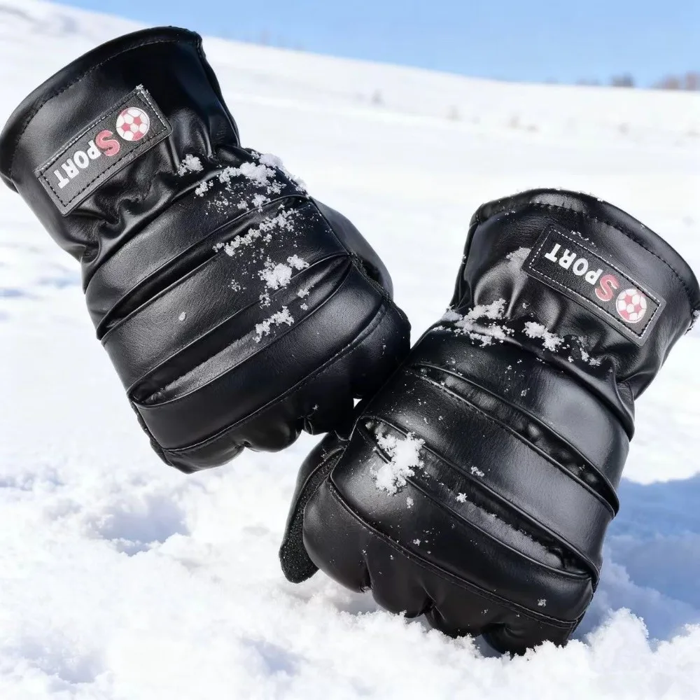 

Новые перчатки из искусственной кожи, ветрозащитные, теплые, теплые перчатки, морозостойкие, ветрозащитные, морозостойкие перчатки унисекс