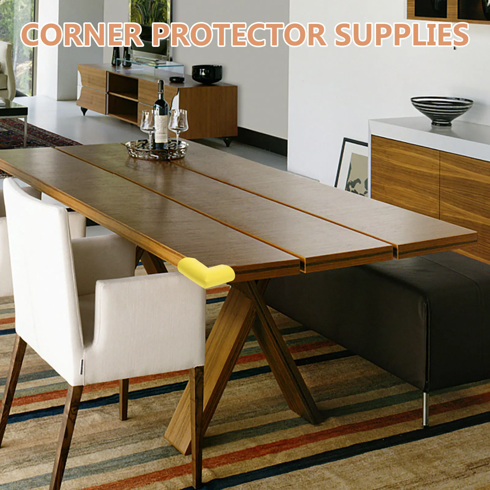 Protectores de esquina de mesa, Protector de esquina de marco duradero, elegante, multifuncional, para protección de muebles, parachoques de muebles, 12 Uds.