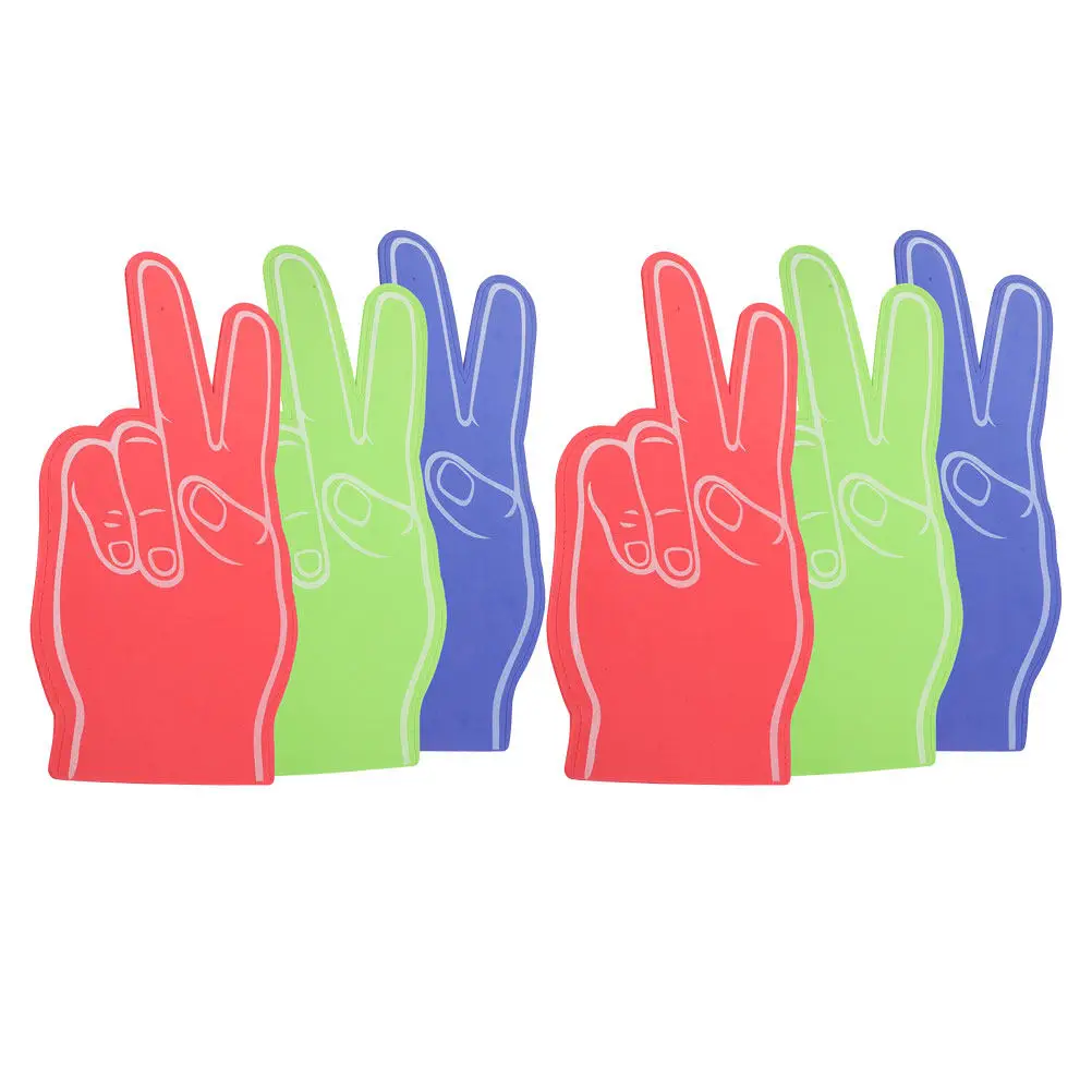 

Набор из 6 пенопластовых палочек для болельщиков, аксессуары для рук из материала EVA, для спортивных мероприятий, вечеринок и поддержки команды