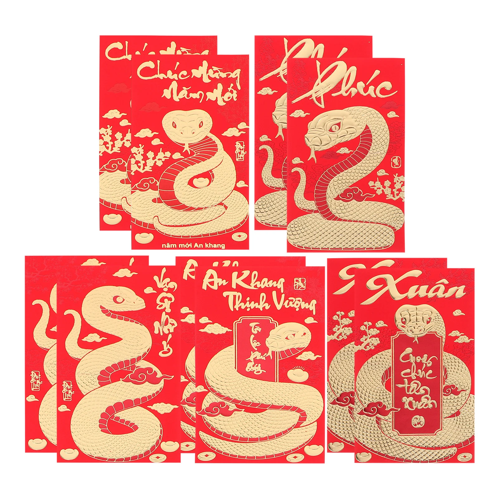 

36 Pcs Envelope 2025 Packet Envelopes Chinese Money New Year Lunar Calendar