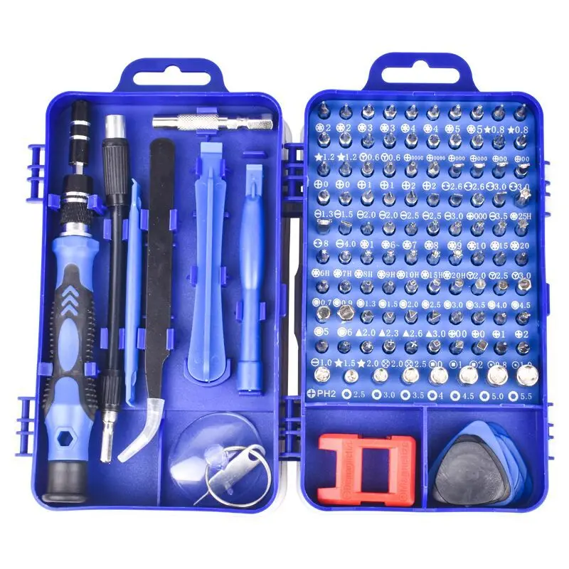 115 In 1 Magnetic Screwdriver Set of Screw Driver Bit Set Multi-function Precision Mobile Phone Repair Hand Tool Torx Hex