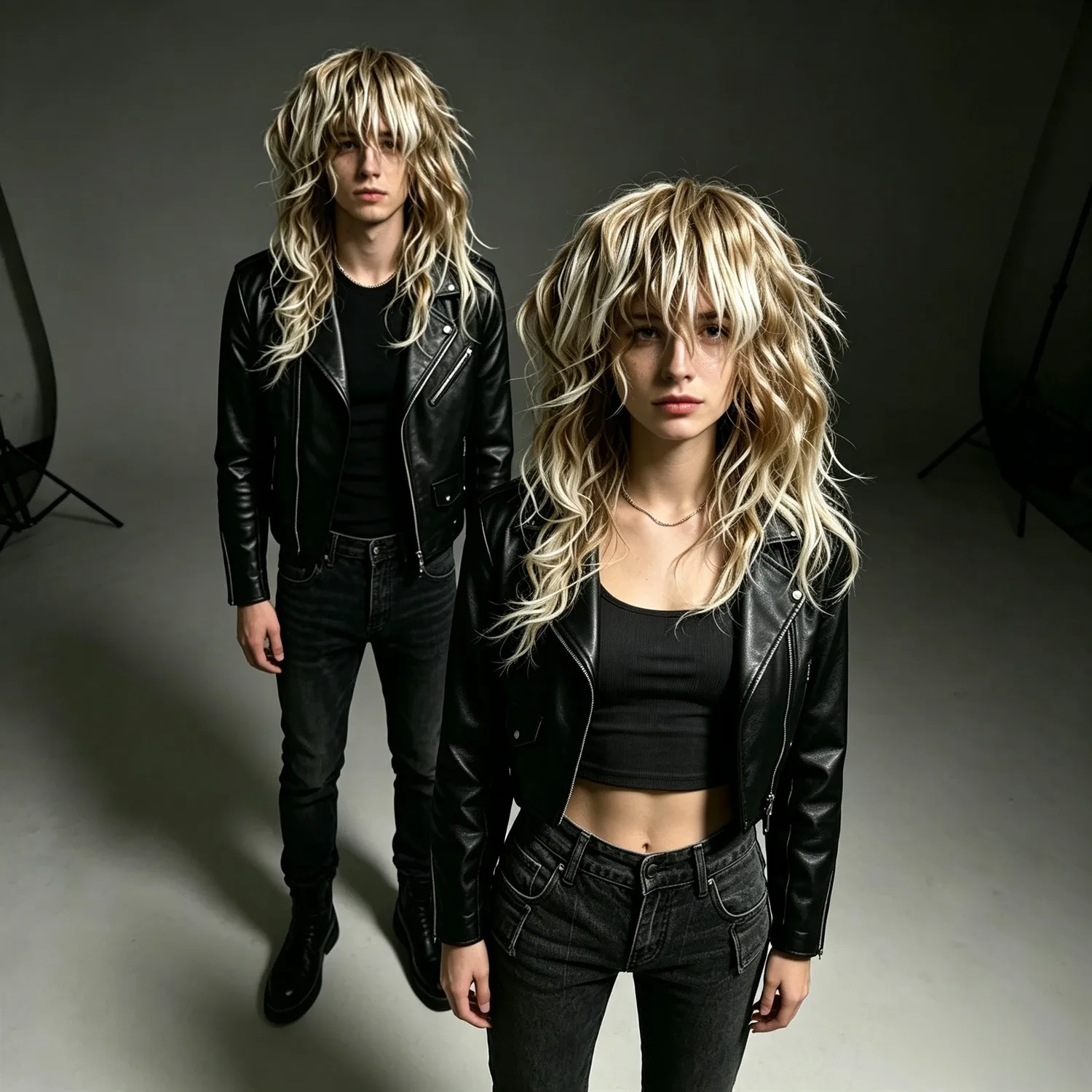 Messy Wave Wig For Women 20 Inch Sand Blonde With Platinum Highlights Heat Resistant Synthetic Wig