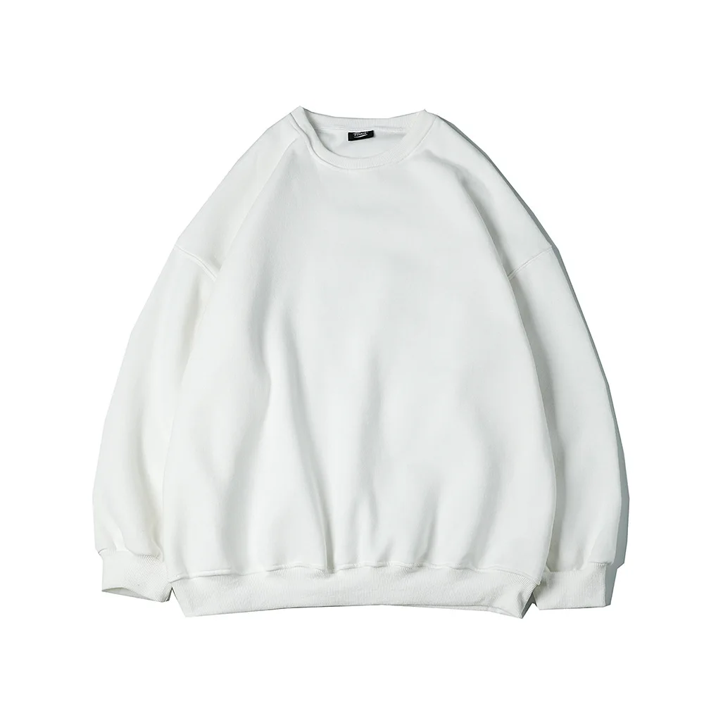 Hoodies O Neck Men Sweatshirts Long Sleeve Pullover Sweatshirt Solid Loose Basics Casual 2024 Slight Strech Winter Sports