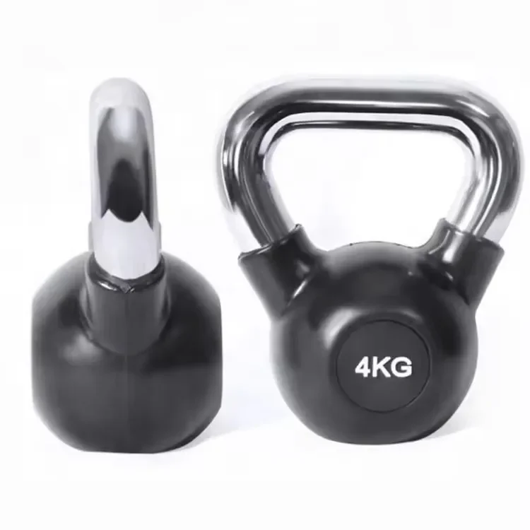 High Quality Rubber Kettlebells Weight Custom Logo Rubber Kettle Bell for Fitness Equipmentpromote sales