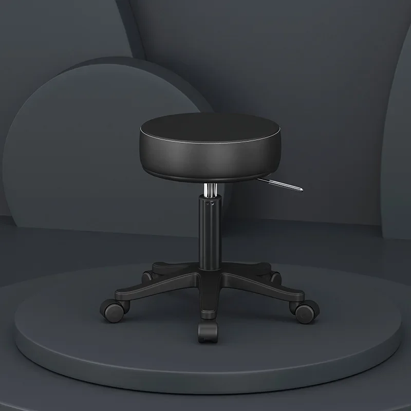 

Rotating Hairdressing Stool Wheels Portable Simple Professional Barber Chair Styling Sillas Giratoria Barber Equipment MQ50BC