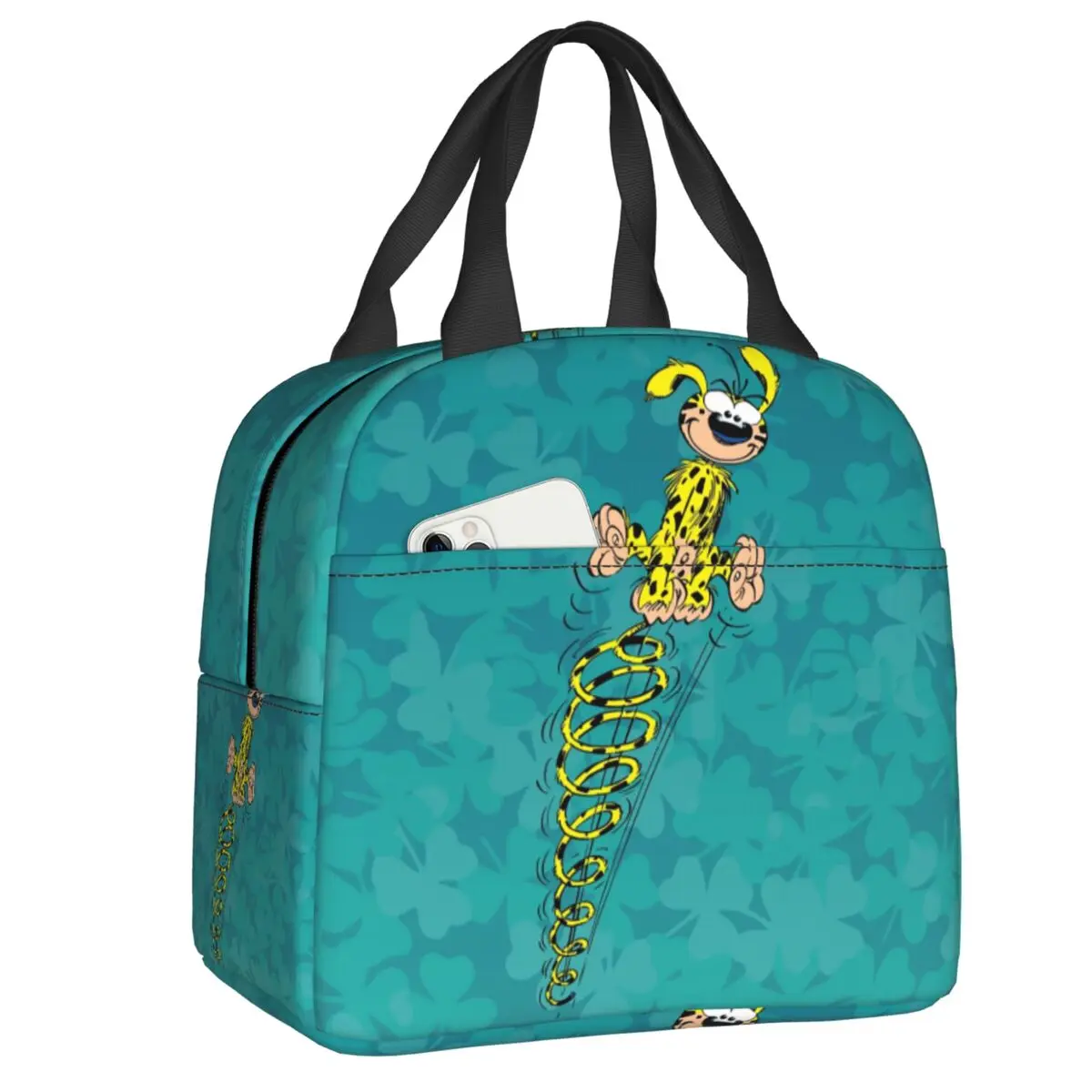 

Custom Marsupilami Spring Lunch Bag Women Warm Cooler Insulated Lunch Box for Adult Office