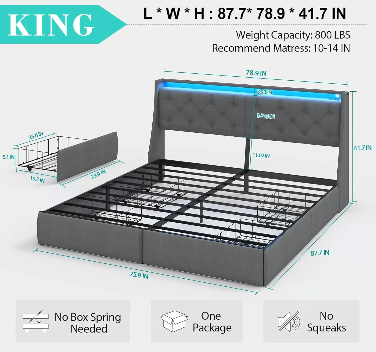 Thumbnail 3 - #17 Metal Platform Beds Comparison Guide
