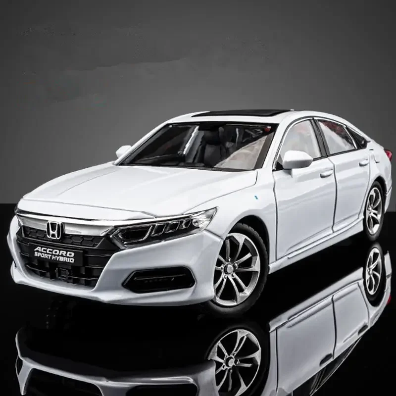 1:24 HONDA Accordรถรุ่นDiecasts & Toy Vehiclesรถโลหะรุ่นจําลองเสียงและแสงคอลเลกชันเด็กของขวัญ