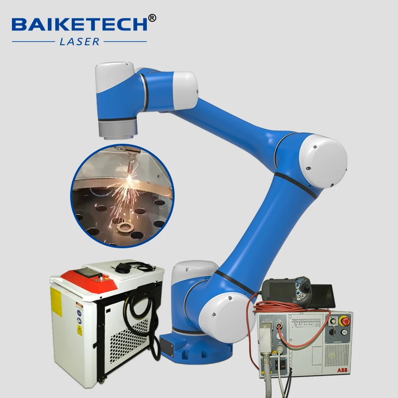High Precision Robot Arm Laser Welding Workstation 3D Automatic Manipulator Laser Welding System Industrial Robotic Welding Equ