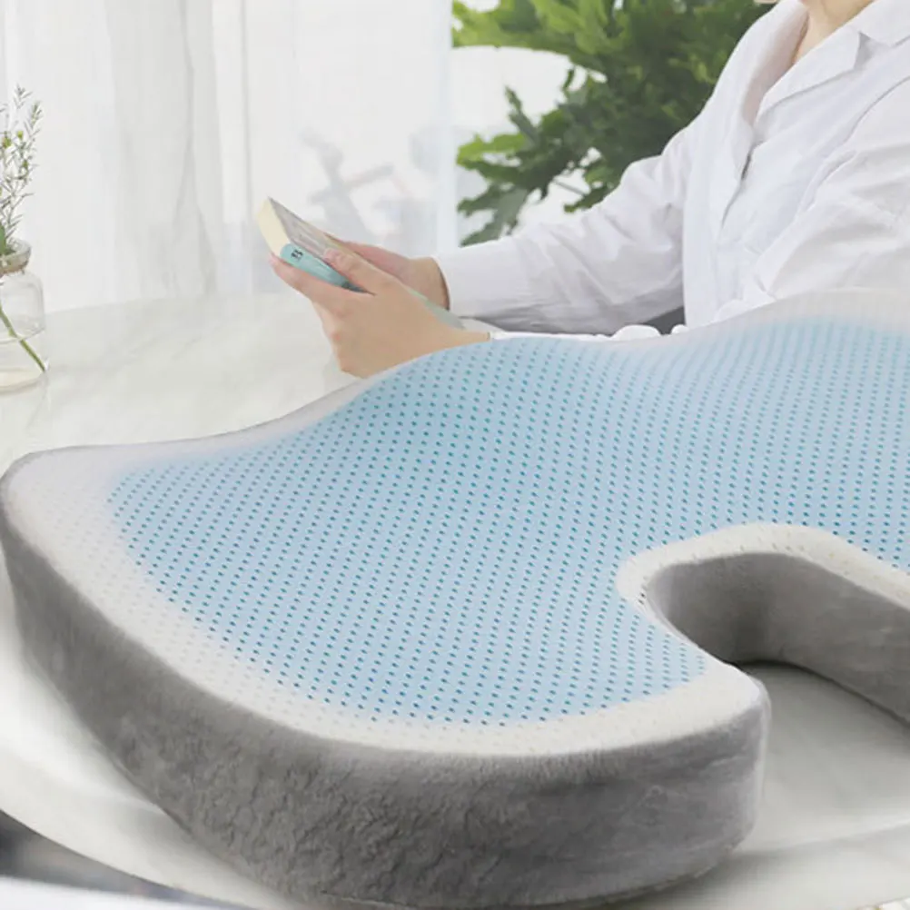 

Memory Foam Seat Cushion U Shape Hollow Design For Tailbone Pain Relief Orthopedic Coccyx Support Car Office Chair