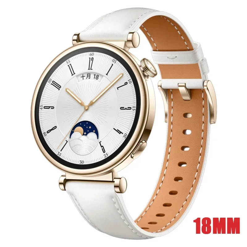 Leather Strap for Huawei Watch GT4 Replacement Belt Smartwatch WristBand 22MM 18MM for Huawei GT4 45MM 41MM Bracelet Accessories