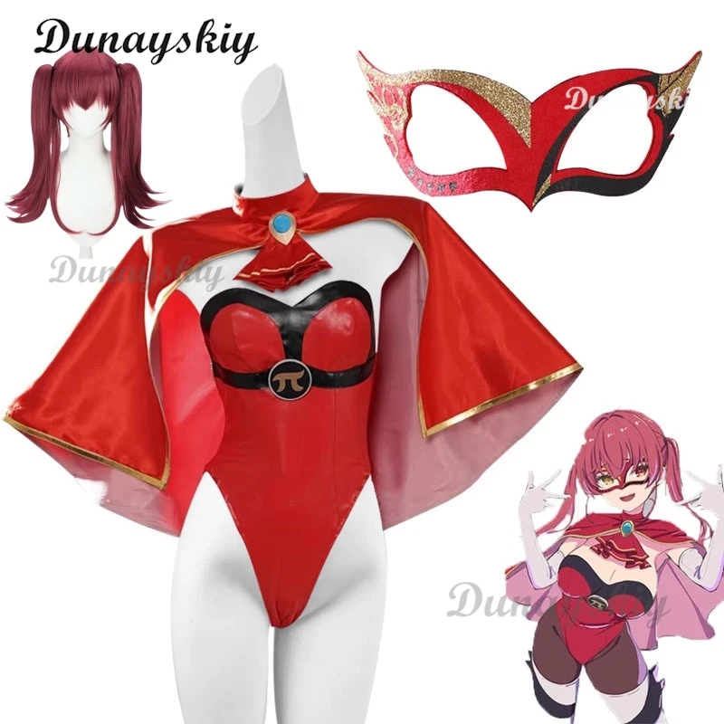 Houshou Marine How About Paipai Mask Cosplay Costume Bodysuit Hololive Holo Vtuber Full Set Wig Halloween Customized