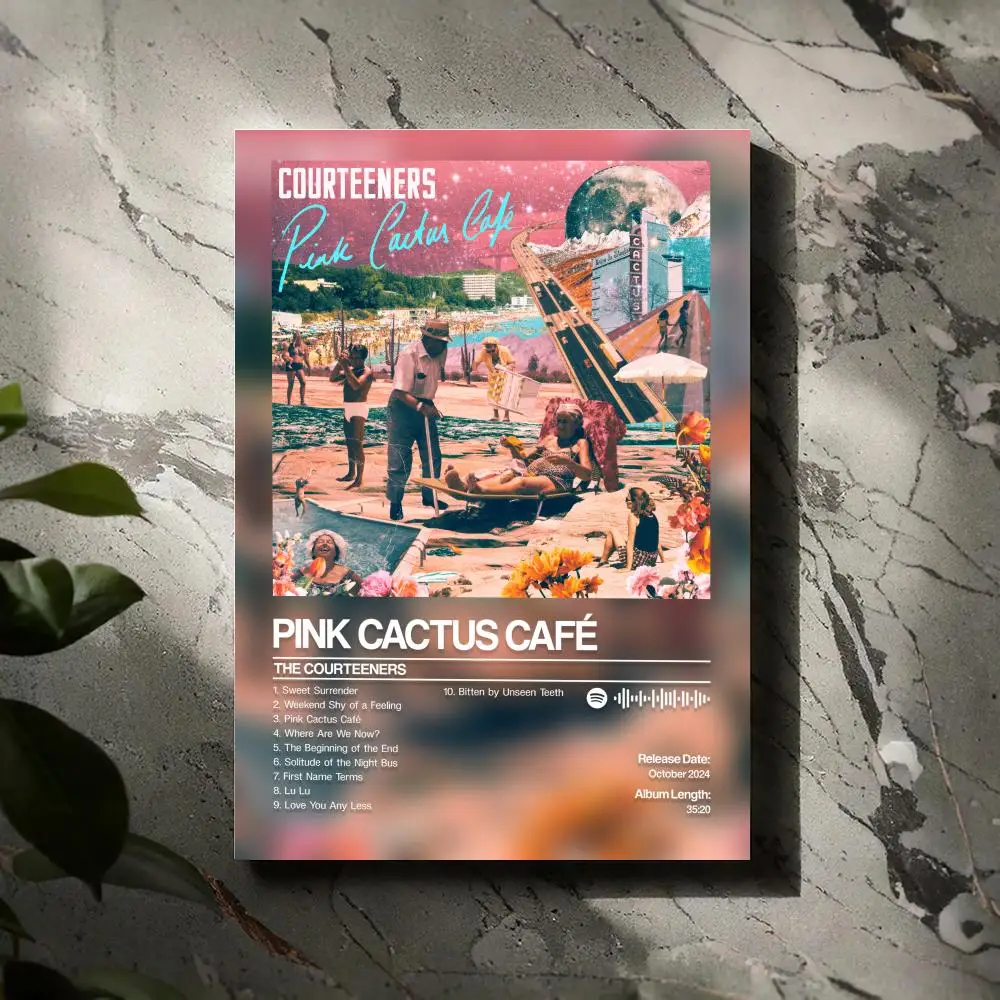 

The Courteeners Poster Prints Canvas Painting Wall Art Picture Living Room Home Decor Tracklist Music Album Cover