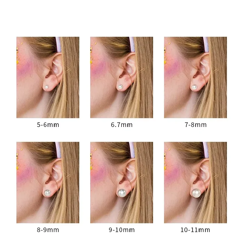 Seulement Natural Freshwater Pearls Stud Earrings for Women 925 Sterling Silver Simple Colorful Handpicked Pearl Earring Jewelry