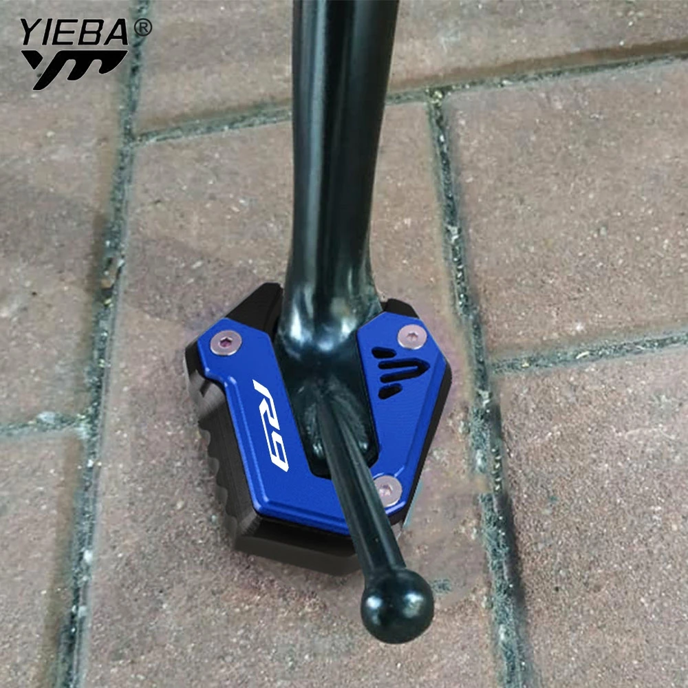 

Motorcycle Accessories Foot Side Stand Kickstand Enlarger Pad Support Plate For Yamaha YZFR9 YZF-R9 R7 YZFR7 YZF-R7 2021-2025